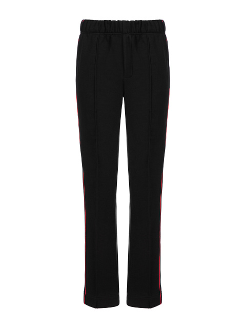 Black & Hot Pink Lily Embroidered Jersey Suit, 3 Black & Hot Pink Lily Embroidered Jersey Suit, 3