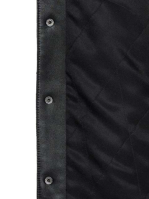 Black Embroidered Denim & Astrakhan Fur Jacket, 5 Black Embroidered Denim & Astrakhan Fur Jacket, 5