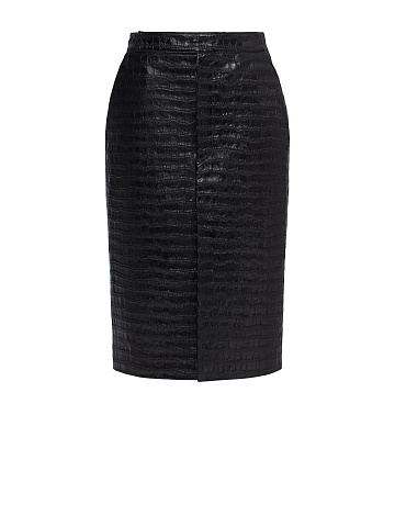 Black leather skirt, 1