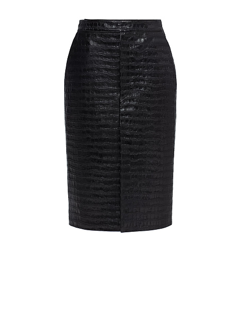 Black leather skirt, 1