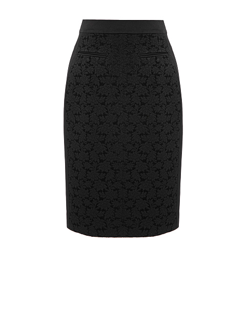 Black jacquard skirt, 5