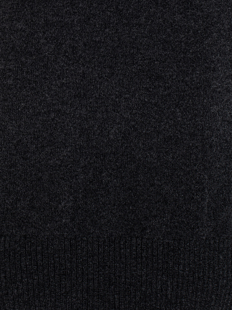 Men's Dark Grey Cashmere Turtleneck Sweater, 3