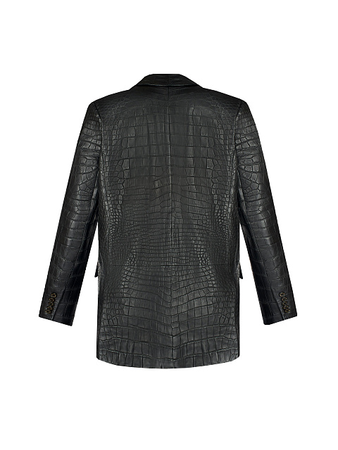 Black Crocodile Leather Blazer, 2 Black Crocodile Leather Blazer, 2