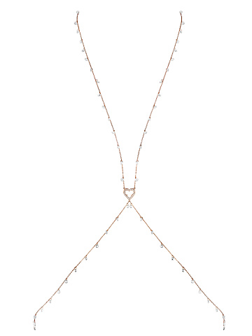 Cubic Zirkonia & Gold-Plating Body Chain , 1