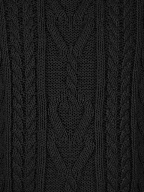 Kids Black Cable Knit Cotton Mix Sweater, 3 Kids Black Cable Knit Cotton Mix Sweater, 3