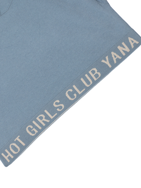 Light Blue "Hot Girls Club" Cashmere Suit, 5 Light Blue "Hot Girls Club" Cashmere Suit, 5