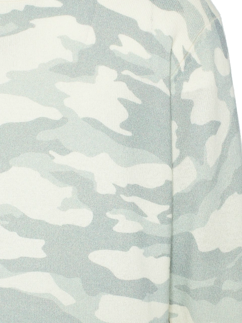 White Men's Cashmere Jumper With Print, 3