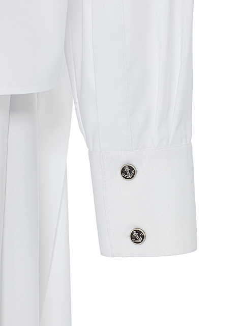 White set of a midi skirt and cropped shirt, 6 White set of a midi skirt and cropped shirt, 6