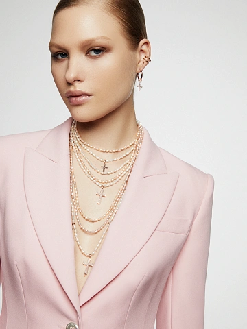 Bead Pearl, Nacre & Gold-Plating Silver, 2