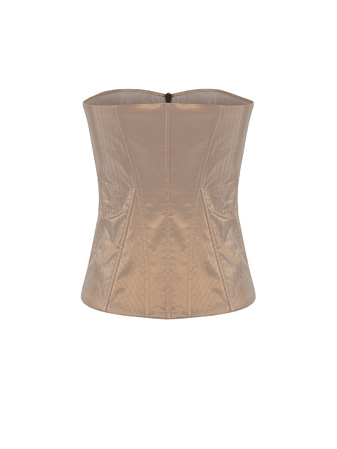 Light beige taffeta corset, 2 Light beige taffeta corset, 2