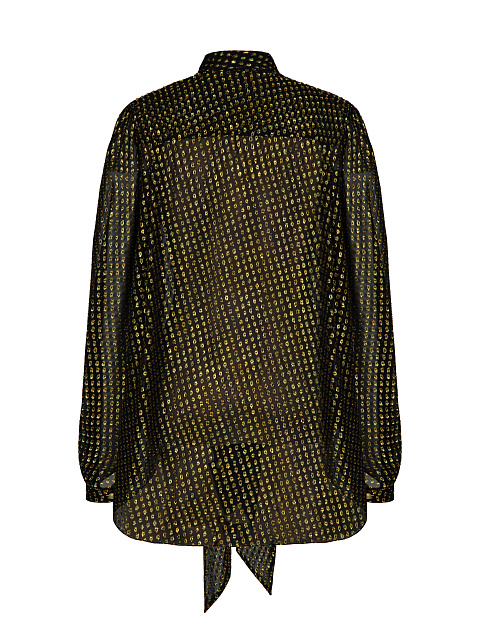 Black & Gold Polka Dot Blouse, 2