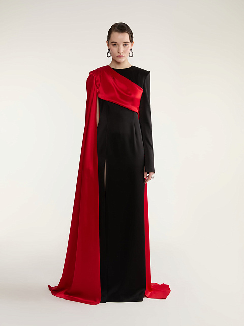 Black & Red Silk Maxi Dress, 3 Black & Red Silk Maxi Dress, 3