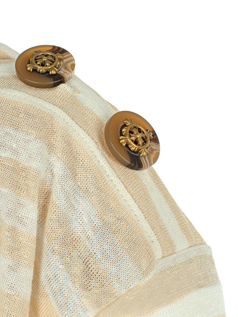 Yellow & White Striped Longsleeve T-shirt, 3