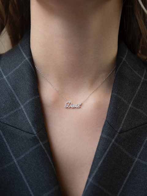 White Gold & Diamonds "Devil" Necklace, 2