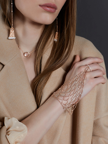 Topaz & Rose Gold Slave Bracelet, 2