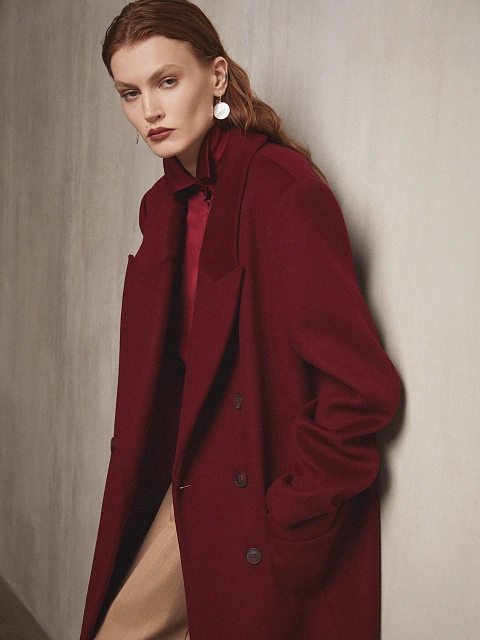 Burgundy oversized blouse, 5 Burgundy oversized blouse, 5