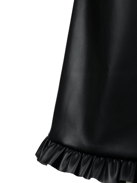 Black Faux Leather Mini Dress, 4 Black Faux Leather Mini Dress, 4