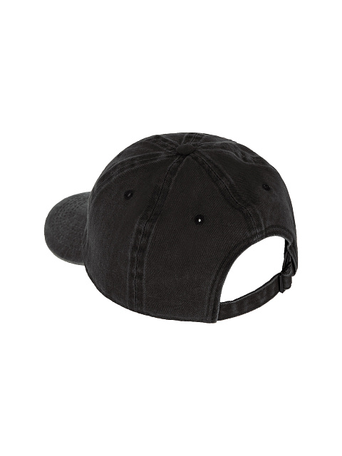 Grey & Neon Pink YD Embroidered Vintage Denim Cap, 3
