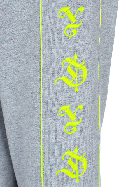 Grey Embroidered Jersey Suit, 5