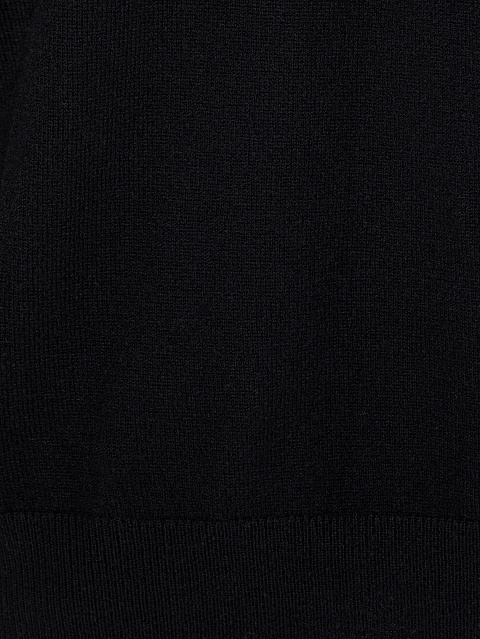 Men's Black Cashmere Turtleneck Sweater, 3