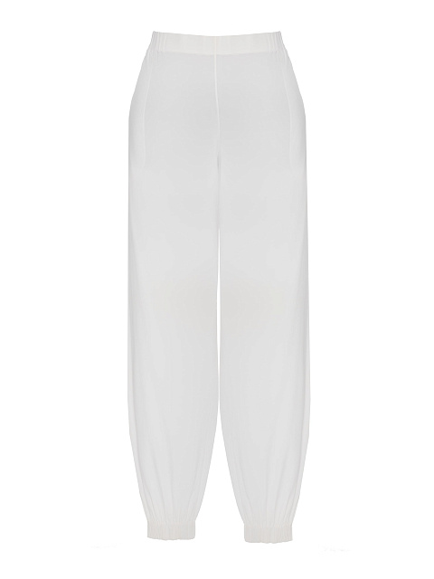 White One Shoulder Tunic And Joggers Suit, 3