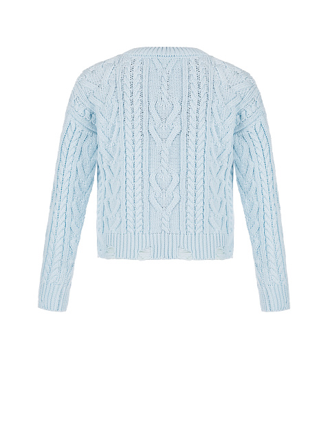 Kids Blue Cable Knit Cotton Mix Sweater, 2 Kids Blue Cable Knit Cotton Mix Sweater, 2