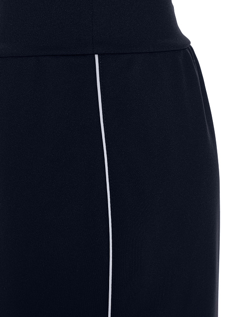 Dark Blue Tracksuit Of Sweatshirt And Mini Skirt, 5