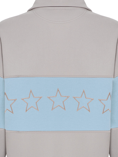 Grey & Light Blue "Yana" Embroidered Tracksuit, 5 Grey & Light Blue "Yana" Embroidered Tracksuit, 5