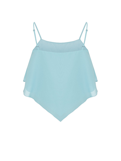 Light Blue Asymmetric Chiffon Top, 2 Light Blue Asymmetric Chiffon Top, 2