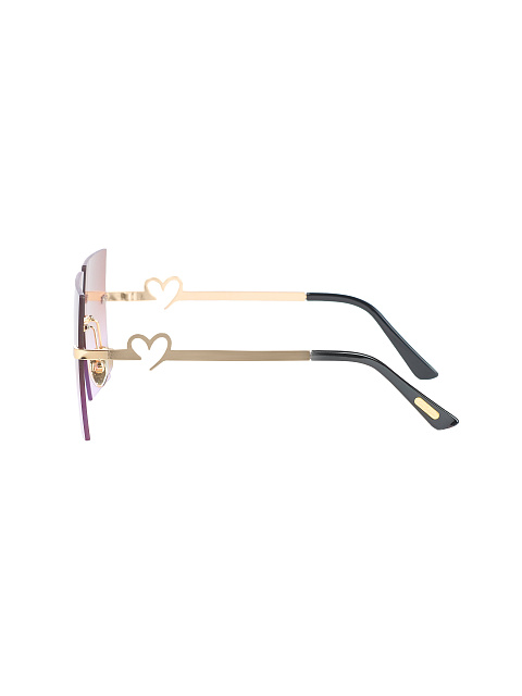 Purple & Pink Gradient Square Sunglasses, 3