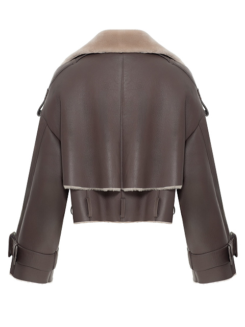 Brown sheepskin coat, 2