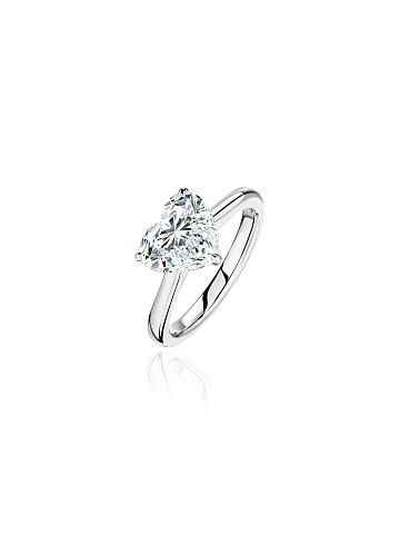 Ring with an LG diamond in a “heart” cut, 1