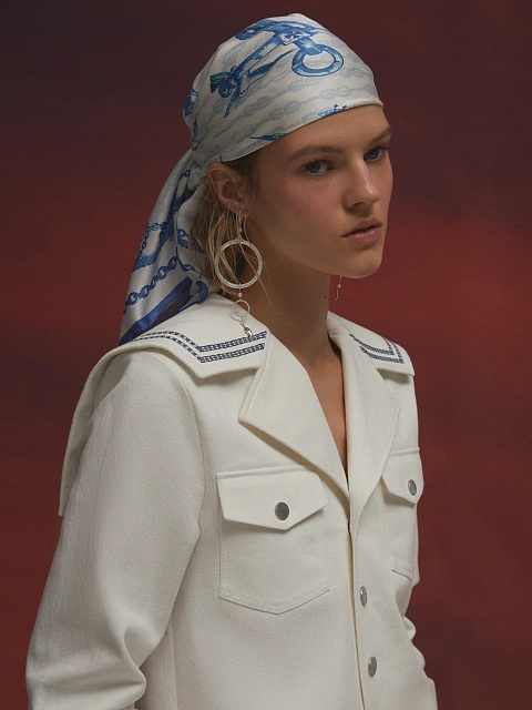 Round Diamond & White Pearl & White Pearl & White Gold Earrings, 6