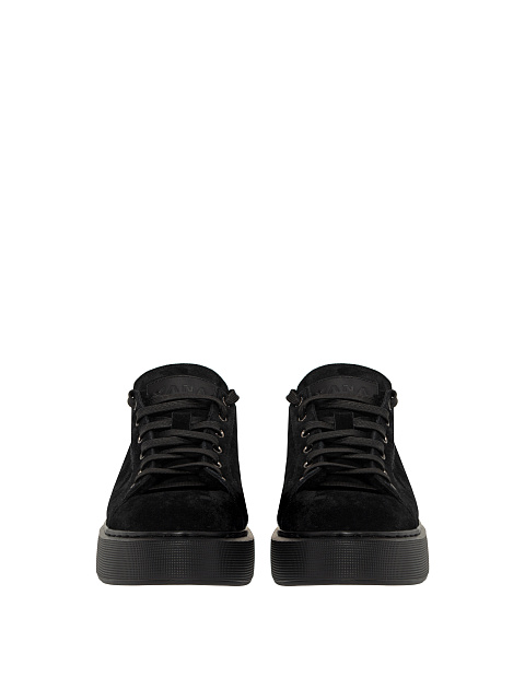 Black Shearling Sneakers, 2