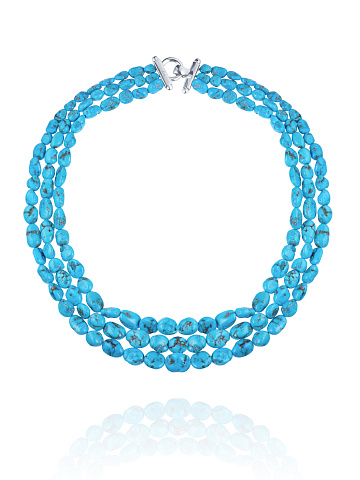 Bead Turquoise & Silver Necklace , 2