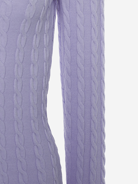 Lilac knitted mini dress with open back, 3 Lilac knitted mini dress with open back, 3