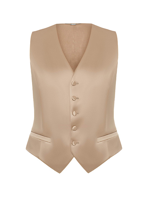 Beige silk three-piece suit, 4 Beige silk three-piece suit, 4