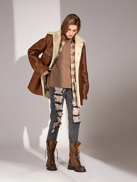 Grey Distressed Slim Jeans, 7