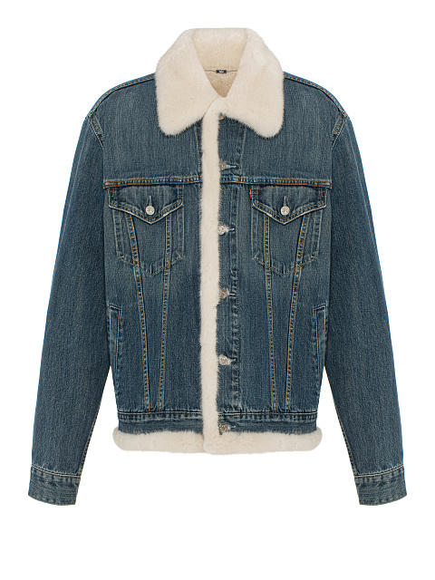 Blue Denim & Mink Fur Jacket, 1 Blue Denim & Mink Fur Jacket, 1