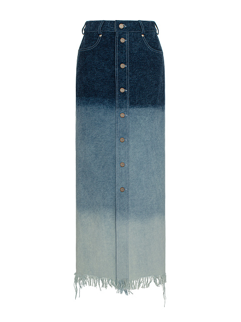 Blue Denim Midi Skirt, 1 Blue Denim Midi Skirt, 1