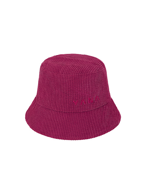 Fuchsia Embroidery Corduroy Bucket Hat, 1 Fuchsia Embroidery Corduroy Bucket Hat, 1