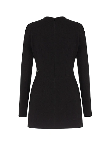 Black mini dress with slits, 2