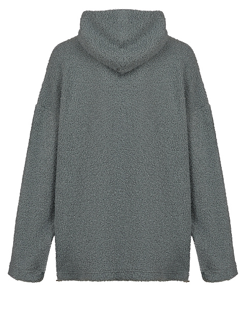 Grey Boucle Oversized Hoodie, 4 Grey Boucle Oversized Hoodie, 4