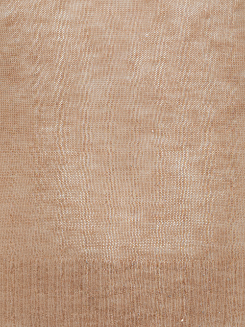 Beige Sheer Merino Wool Turtleneck, 3 Beige Sheer Merino Wool Turtleneck, 3
