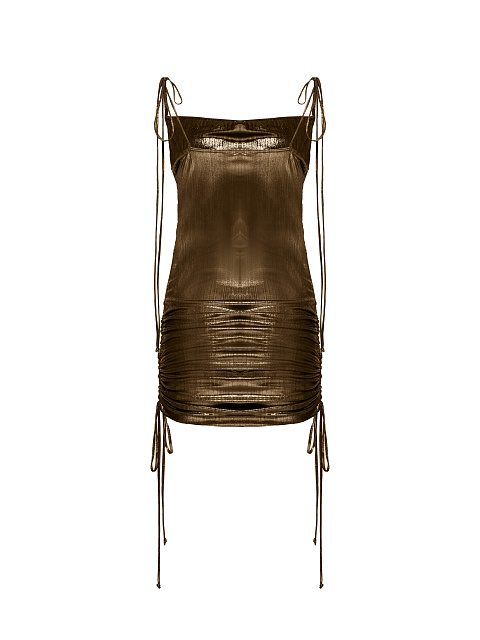 Metallic Brown Jersey Transformer Dress, 2 Metallic Brown Jersey Transformer Dress, 2