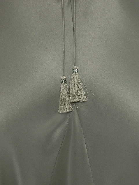Grey Silk Midi Dress & Jacket Set, 6 Grey Silk Midi Dress & Jacket Set, 6