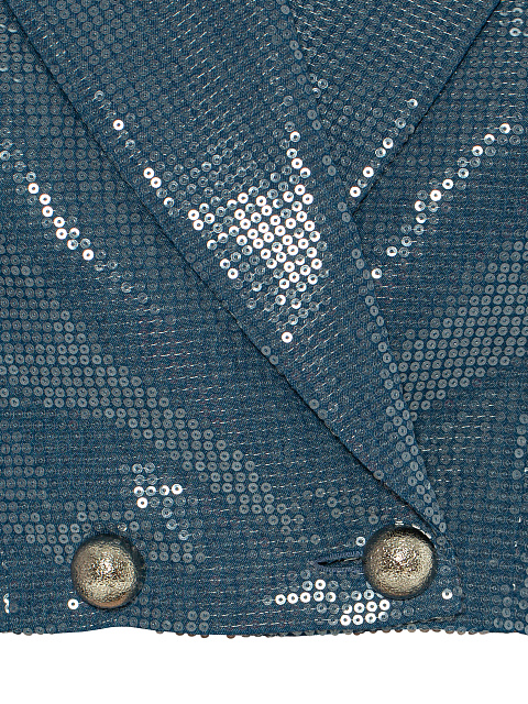 Blue Sequin Denim Pant Suit, 4 Blue Sequin Denim Pant Suit, 4