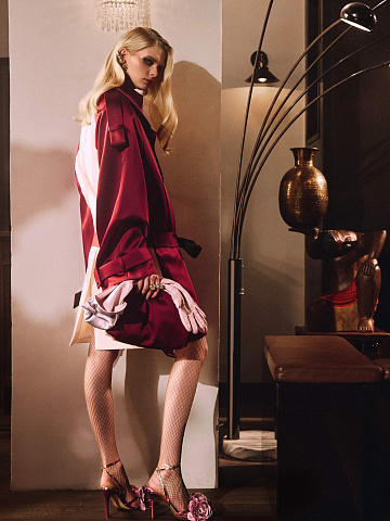 Two‑tone trench coat, 1