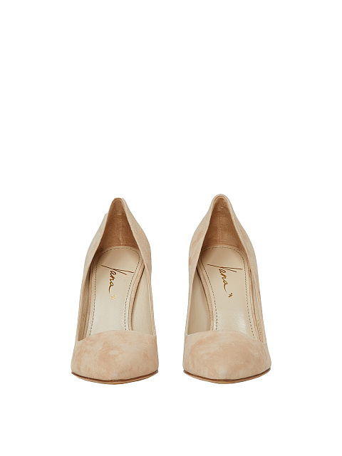 Beige Suede Pumps, 2