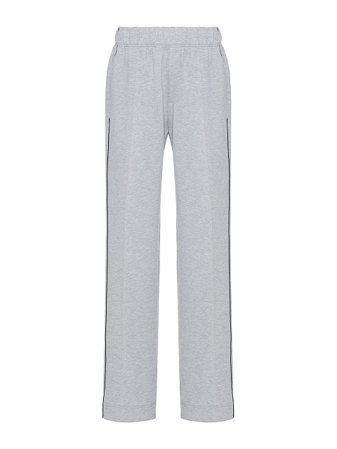 Grey tracksuit with cropped sweatshirt and cornflower embroidery, 3